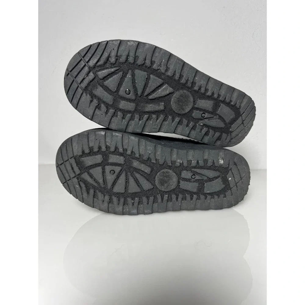 Olivia & Kate Stormy Platform Slipper Mules 13 Black Kids Cozy Faux Suede